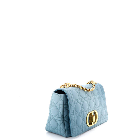 Caro Bag Cannage Quilt Calfskin Medium