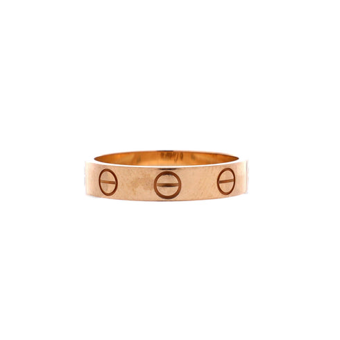 Love Wedding Band Ring 18K Rose Gold