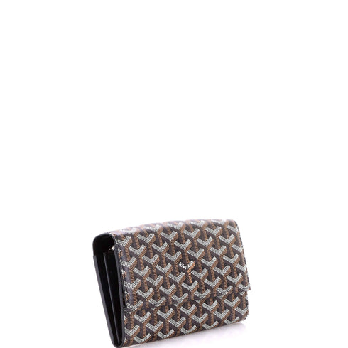 Varenne Continental Wallet with Strap Coated Canvas