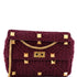 Roman Stud Flap Bag Knitted Cashmere Large