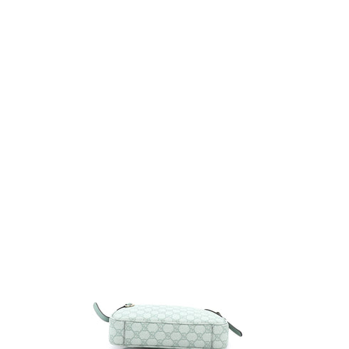 Emblem Shoulder Bag GG Coated Canvas with Leather Small