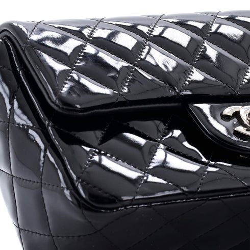 Classic Single Flap Bag Quilted Patent Mini
