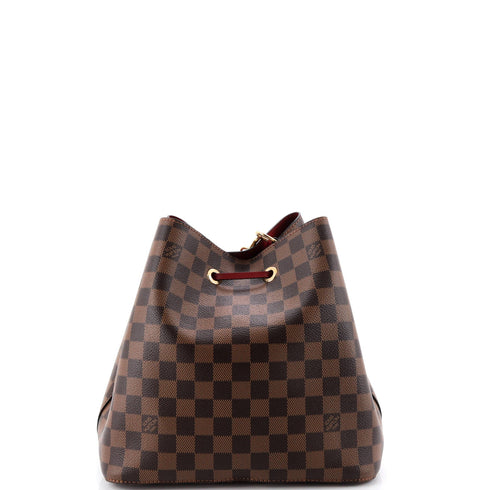 NeoNoe Handbag Damier with Leather MM
