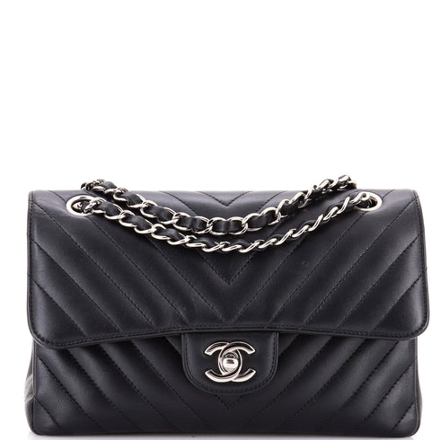 Classic Double Flap Bag Chevron Lambskin Medium