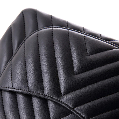 Classic Double Flap Bag Chevron Lambskin Medium