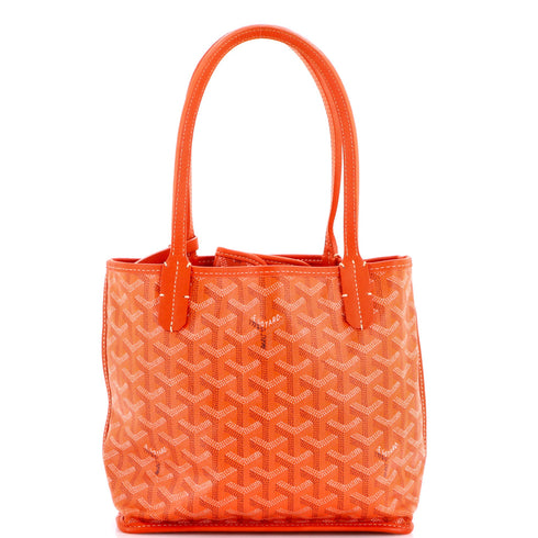 Anjou Reversible Tote Coated Canvas Mini