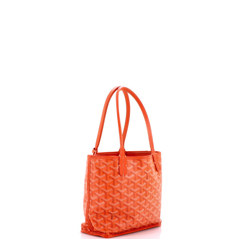 Anjou Reversible Tote Coated Canvas Mini
