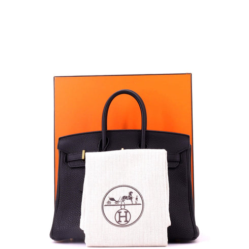 Birkin Handbag Noir Togo with Rose Gold Hardware 25