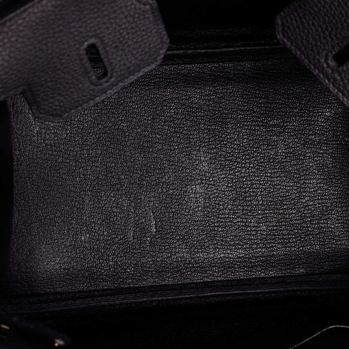 Birkin Handbag Noir Togo with Rose Gold Hardware 25