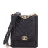 North South Boy Flap Bag Chevron Lambskin Small