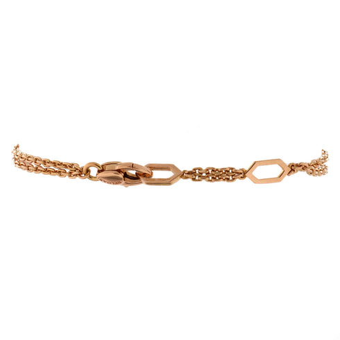 Serpenti Seduttori Chain Bracelet 18K Rose Gold with Amethyst