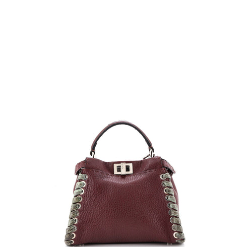 Selleria Peekaboo Bag Leather with Python Whipstitch Mini