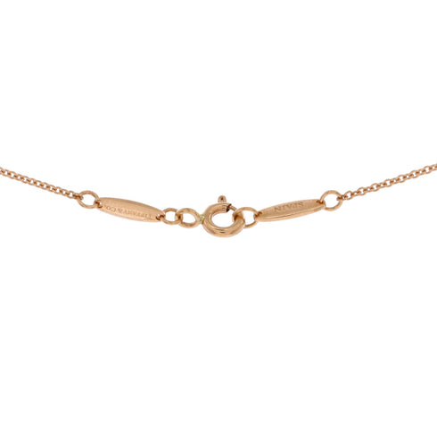 Elsa Peretti Open Heart Pendant Necklace 18K Rose Gold 11mm