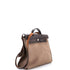 Herbag Zip Leather and Toile 39