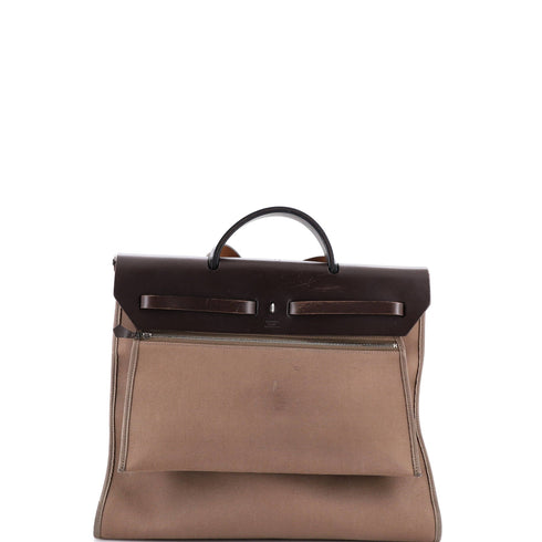 Herbag Zip Leather and Toile 39