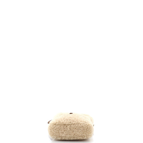 Le 5 a 7 Vertical Shoulder Bag Shearling with Suede