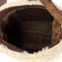 Le 5 a 7 Vertical Shoulder Bag Shearling with Suede