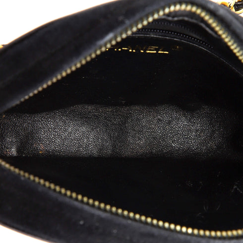 Vintage Oval CC Tassel Crossbody Bag Suede Mini