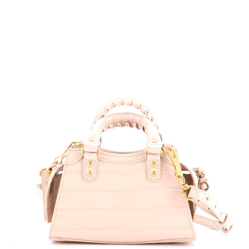 Neo Classic City Bag Crocodile Embossed Leather Nano