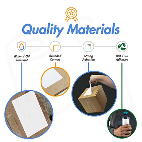 (4 Rolls, 900/Roll) 1.5¡± x 1.5¡± Direct Thermal Labels - 1¡± Core, Compatible with Rollo Label Printer & Zebra Desktop Printers - All Purpose QR Barcode Address - Adhesive Perforated