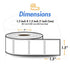 (4 Rolls, 900/Roll) 1.5¡± x 1.5¡± Direct Thermal Labels - 1¡± Core, Compatible with Rollo Label Printer & Zebra Desktop Printers - All Purpose QR Barcode Address - Adhesive Perforated