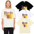 Rhude T-shirts gradual change color pattern print cotton short sleeves men and women