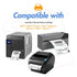 (4 Rolls, 900/Roll) 1.5¡± x 1.5¡± Direct Thermal Labels - 1¡± Core, Compatible with Rollo Label Printer & Zebra Desktop Printers - All Purpose QR Barcode Address - Adhesive Perforated