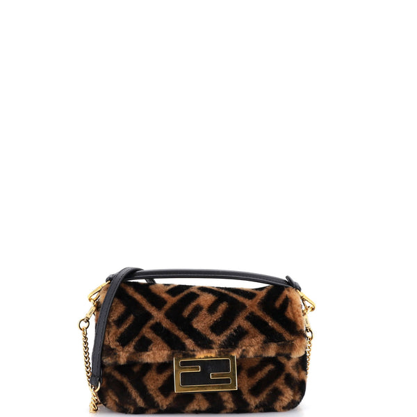 Baguette NM Bag Zucca Shearling Mini