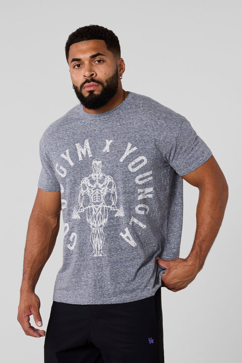 4206 - Gold's Gym Heather Tees