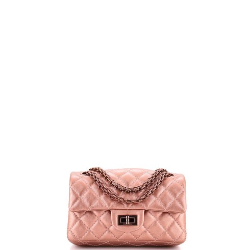 Reissue 2.55 Flap Bag Quilted Metallic Calfskin Mini