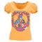 Women's Love Moschino Graphic Print Puffed Sleeve T-Shirt in Yellow Cotton
