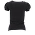 Women's Love Moschino Graphic Print Puffed Sleeve T-Shirt in Black Cotton