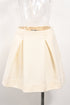 Women's Jil Sander Pleated Mini A-Line Skirt in Viscose