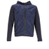 Men's Prada Zipped Hoodie in Navy Blue Cotton and Nylon