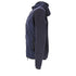 Men's Prada Zipped Hoodie in Navy Blue Cotton and Nylon
