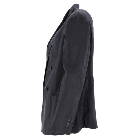 Men's Giorgio Armani Blazer in Black Linen