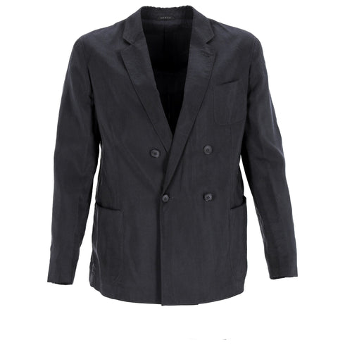 Men's Giorgio Armani Blazer in Black Linen