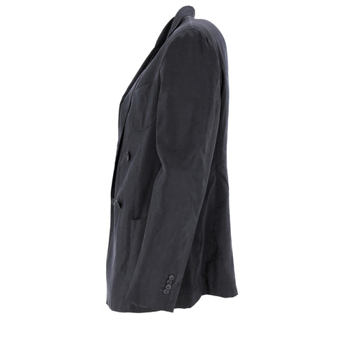 Men's Giorgio Armani Blazer in Black Linen