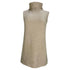 Women's The Row Knitted Turtleneck Sleeveless Sweater in Beige Cashmere