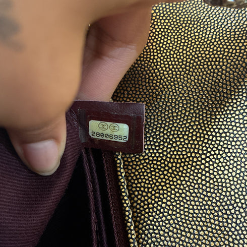 Coco Top Handle Bag Quilted Caviar Mini