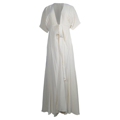 Women's Reformation Winslow Maxi Dress in White Viscose