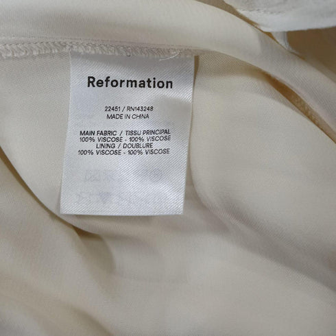 Women's Reformation Winslow Maxi Dress in White Viscose