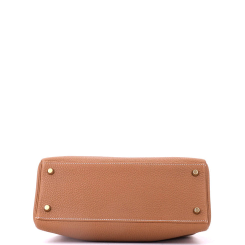 Kelly Handbag Gold Togo with Gold Hardware 28