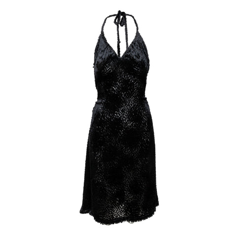 Women's Vivienne Westwood Gold Label Faux Fur Halter Dress - '90s