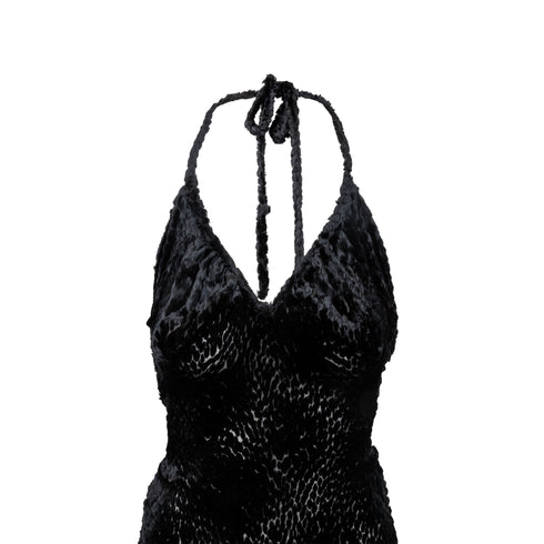 Women's Vivienne Westwood Gold Label Faux Fur Halter Dress - '90s