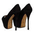 Women's Black Suede Platform High Heel Shoes - '20s
