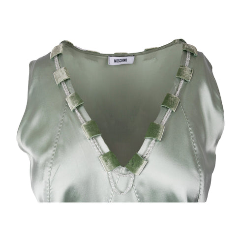 Women's Moschino Beaded V-Neck Dress - '00s