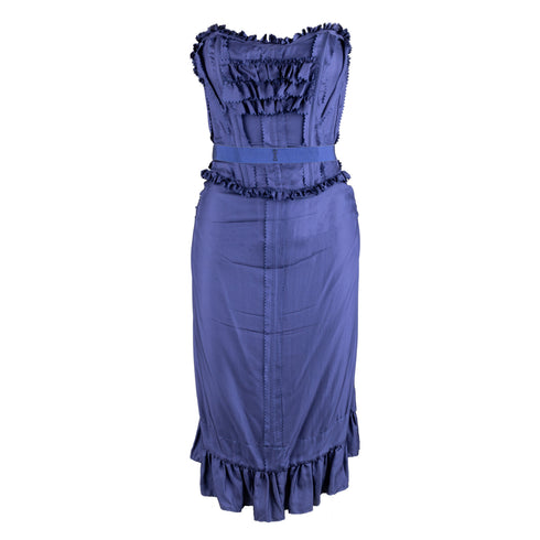 Women's Moschino Ruffled Corset Dress - '10s