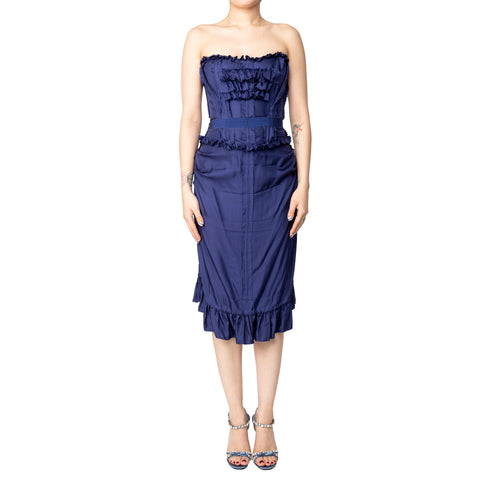 Women's Moschino Ruffled Corset Dress - '10s
