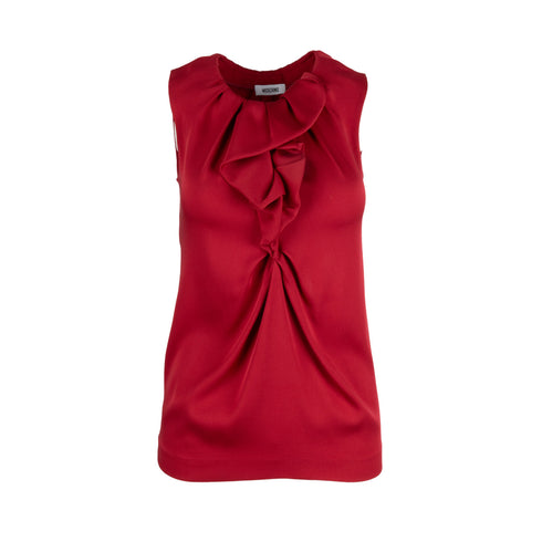 Women's Moschino Ruffle Neck Top - '00s